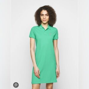 Polo by Ralph Lauren Green with pink logo dress